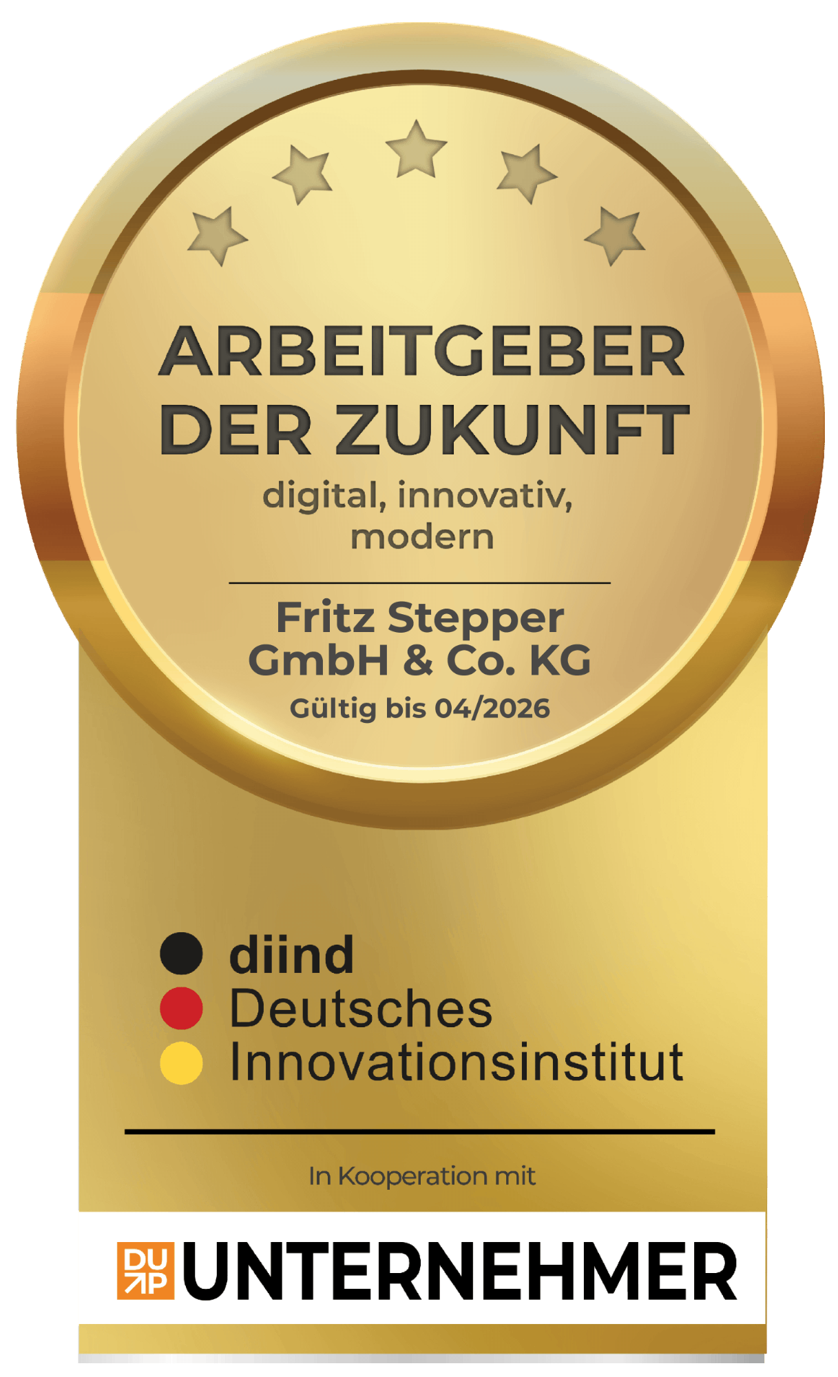 Arbeitgeber der Zukunft Siegel 2025